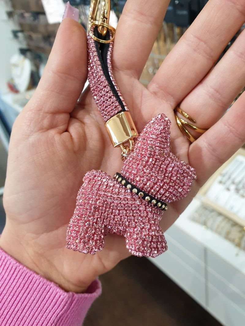 Obesek za ključe Dog Luxury-Pink
