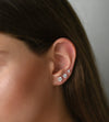 Vtični uhani s cirkoni-Različne velikosti